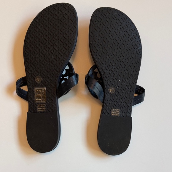 Tory Burch Black Leather Sandals - Picture 4 of 4